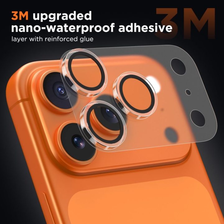 Grūdintas kameros stiklas iPhone 17 Pro Max Camfull Fit+