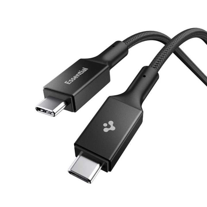 USB-C įkrovimo laidas 240 W 150 cm juodas Spigen