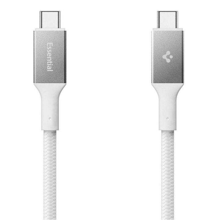 USB-C įkrovimo laidas 240W 150 cm baltas Spigen Essential