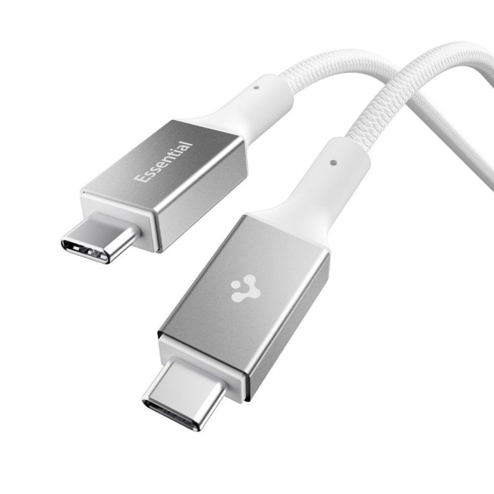 USB-C įkrovimo laidas 100 W 150 cm baltas Spigen