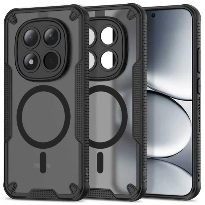 Dėklas telefonui Xiaomi Redmi Note 15 Pro 5G su MagSafe juodas