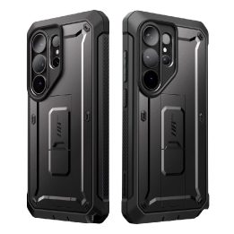 Dėklas telefonui Samsung Galaxy S26 Ultra atsparus smūgiams juodas (2 vnt.) Supcase