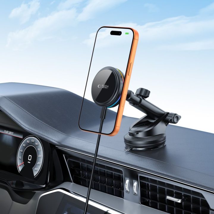 Automobilinis telefono įkroviklis MagSafe 25W V9 juodas
