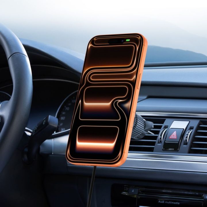 Automobilinis telefono įkroviklis MagSafe 25W V9 juodas