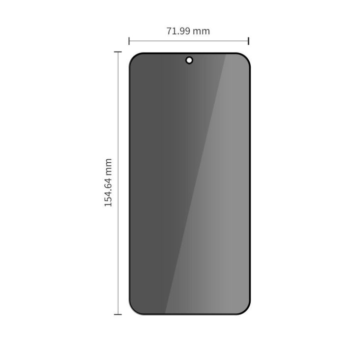 Grūdintas privatumo stiklas Samsung Galaxy S26+ (2 vnt.)