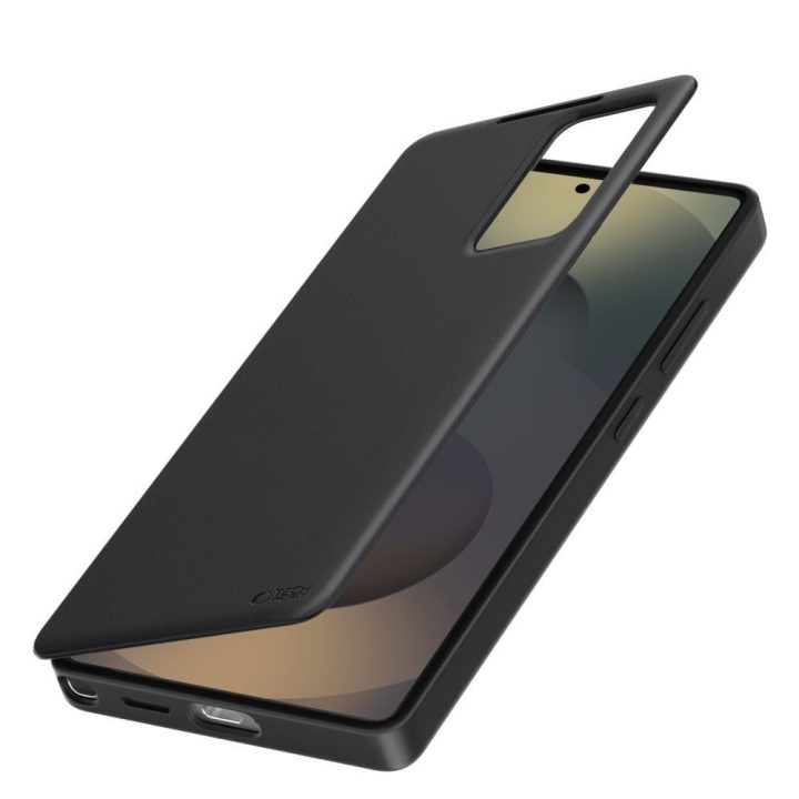 Dėklas telefonui Samsung Galaxy S26+ su kortelių skyreliais juodas