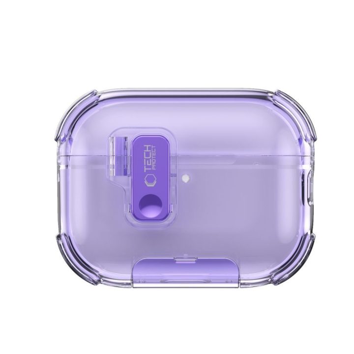 Dėklas AirPods Pro 3 ausinėms violetinis
