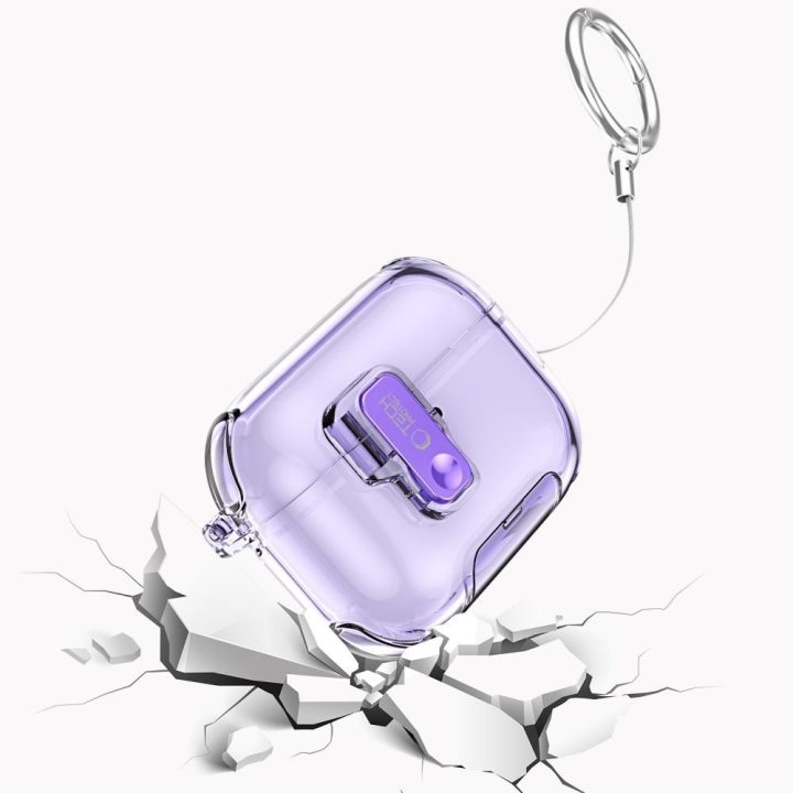 Dėklas AirPods Pro 3 ausinėms violetinis