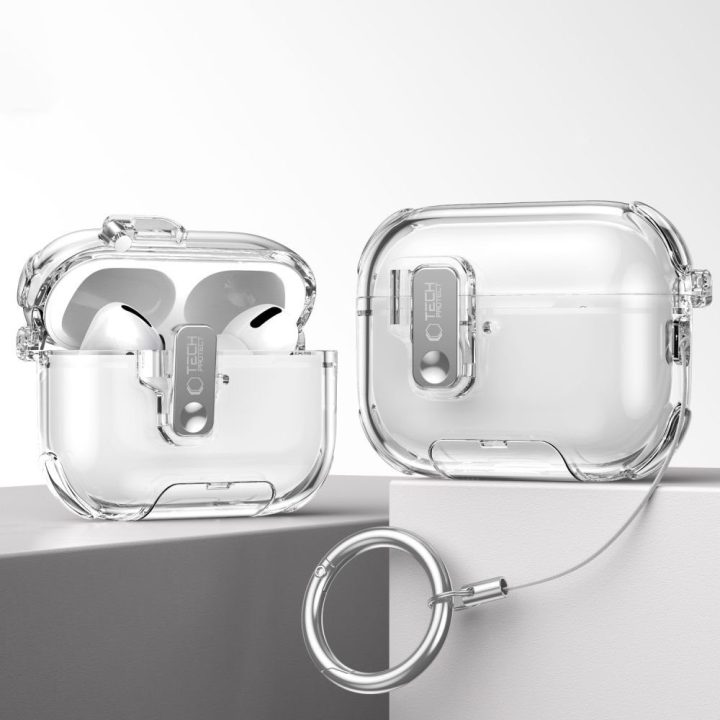 Dėklas AirPods Pro 3 ausinėms rožinis