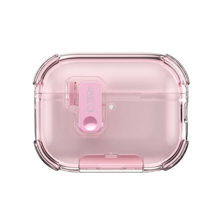 Dėklas AirPods Pro 3 ausinėms rožinis