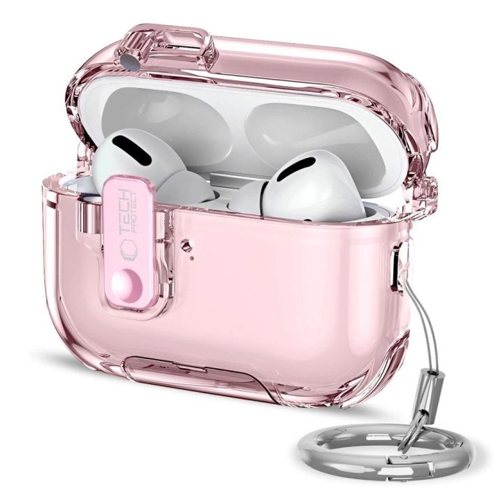 Dėklas AirPods Pro 3 ausinėms rožinis