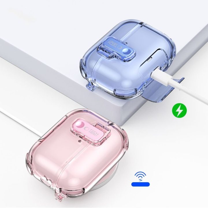 Dėklas AirPods Pro 3 ausinėms rožinis