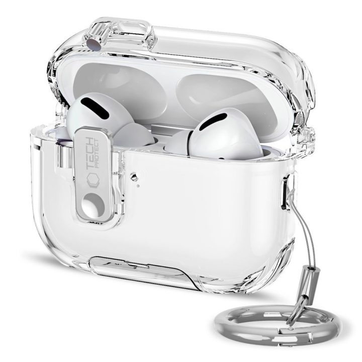 Dėklas AirPods Pro 3 ausinėms skaidrus Bounce Pro