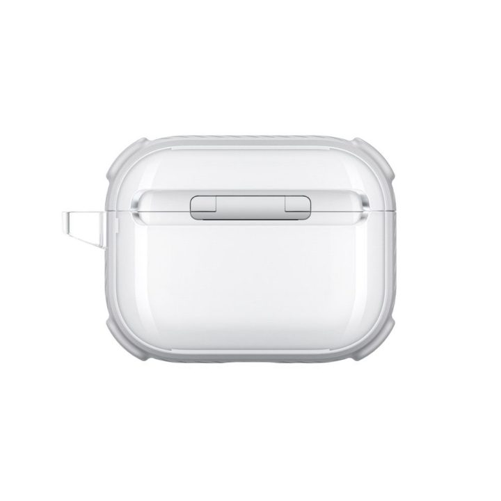 Dėklas AirPods Pro 3 ausinėms skaidrus baltas AmazingThing