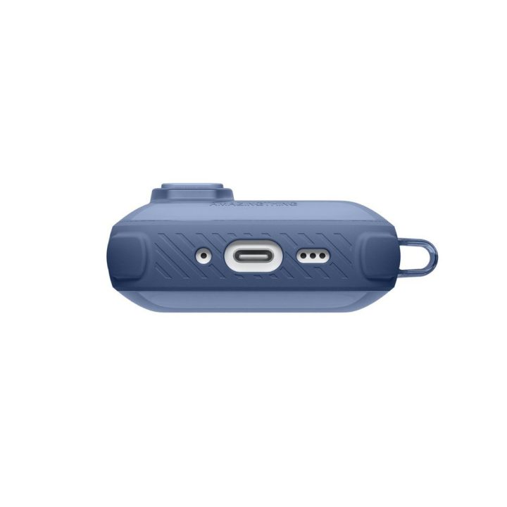 Dėklas AirPods Pro 3 ausinėms skaidrus mėlynas AmazingThing