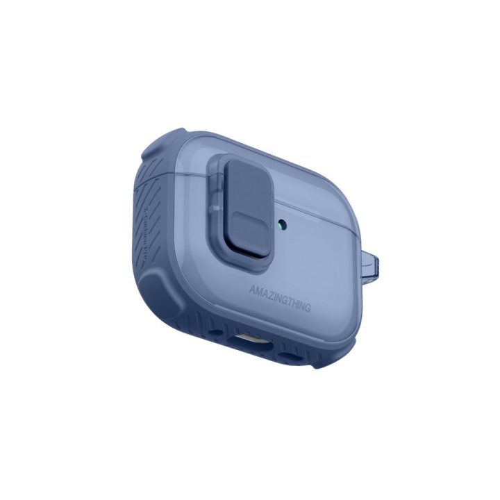 Dėklas AirPods Pro 3 ausinėms skaidrus mėlynas AmazingThing