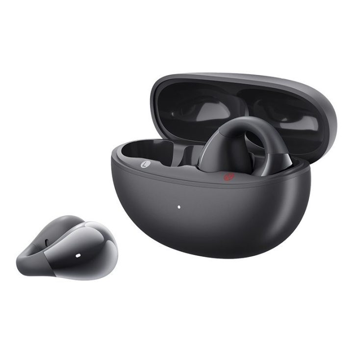 Belaidės ausinės su ausų kabliukais IPX4 Bluetooth 5.4 QCY Crossky C30 juodos
