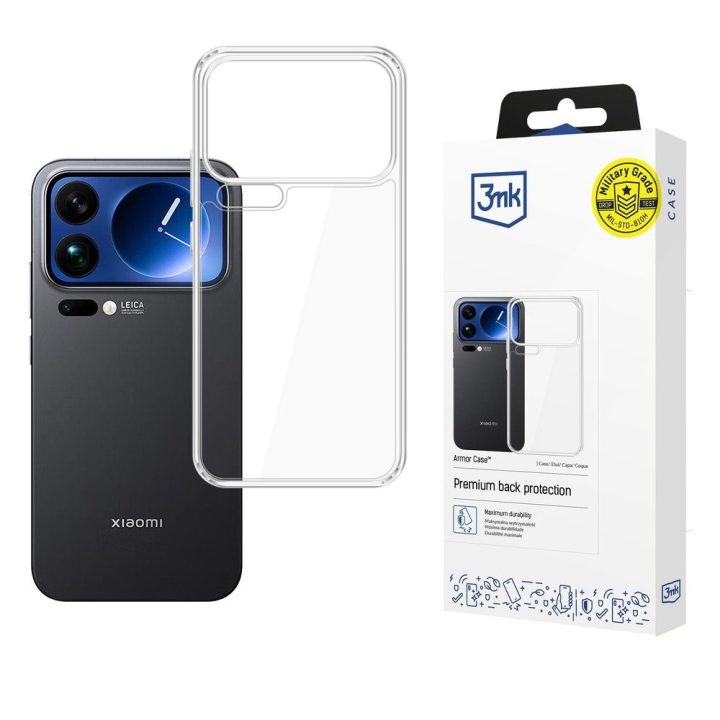 Dėklas telefonui Xiaomi 17 Pro Max skaidrus