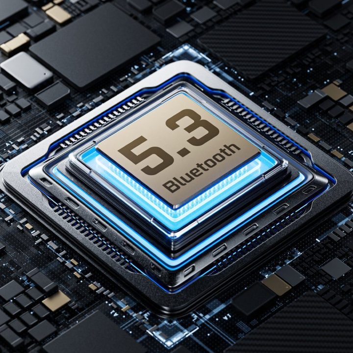 Belaidė kolonėlė su RGB apšvietimu Bluetooth 5.3 juoda