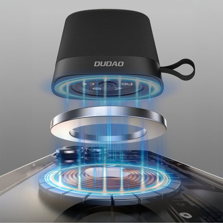 Belaidė kolonėlė su magnetiniu tvirtinimu Bluetooth 5.3 juoda
