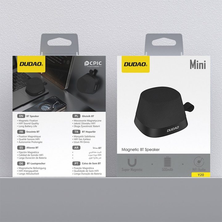 Belaidė kolonėlė su magnetiniu tvirtinimu Bluetooth 5.3 juoda