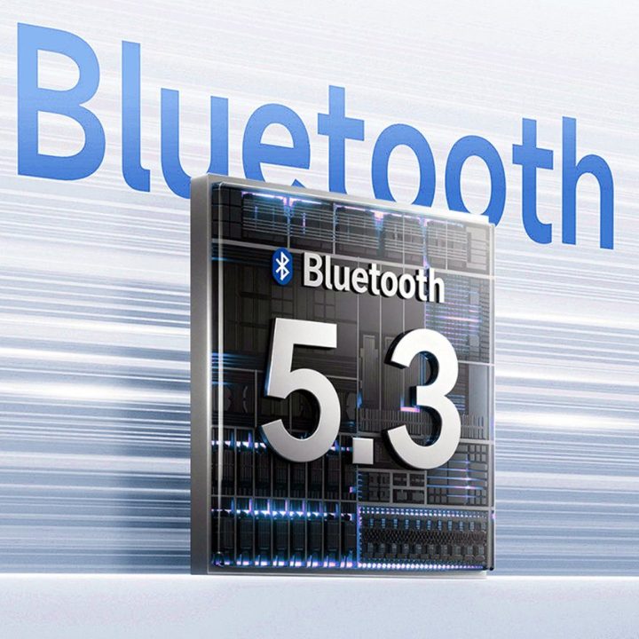 Belaidė kolonėlė su RGB pašvietimu Bluetooth 5.3 juoda