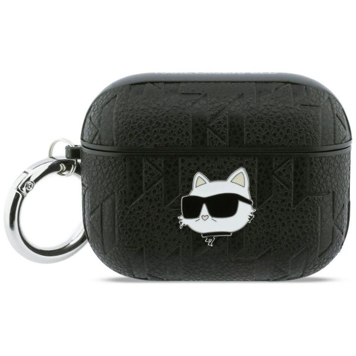 Dėklas ausinėms AirPods Pro 3 juodas Karl Lagerfeld