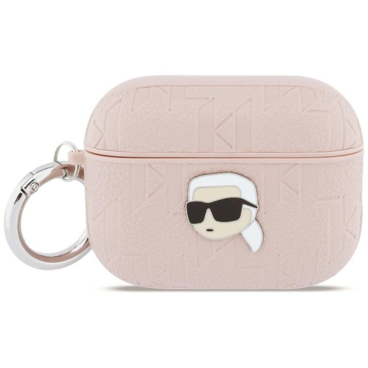 Dėklas ausinėms AirPods Pro 3 rožinės spalvos Karl Lagerfeld