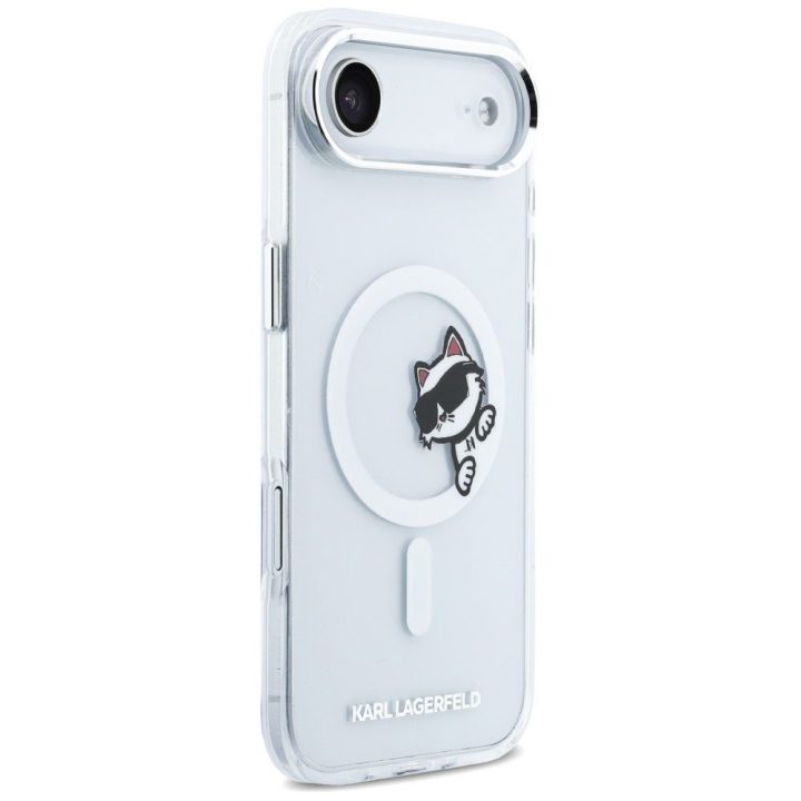 Dėklas telefonui iPhone Air su MagSafe skaidrus Karl Lagerfeld