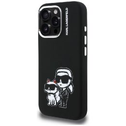 Dėklas telefonui iPhone 16 Pro su MagSafe juodas Karl Lagerfeld
