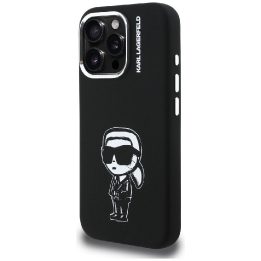 Dėklas telefonui iPhone 16 Pro su MagSafe juodas Karl Lagerfeld