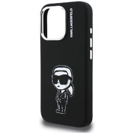 Dėklas telefonui iPhone 16 Pro Max su MagSafe juodas Karl Lagerfeld