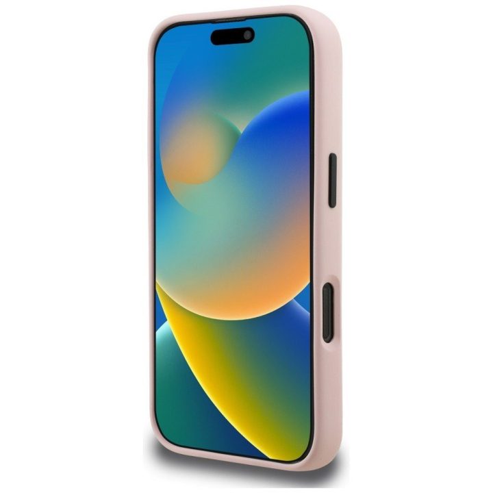 Dėklas telefonui iPhone 16 Pro su MagSafe rožinis Karl Lagerfeld