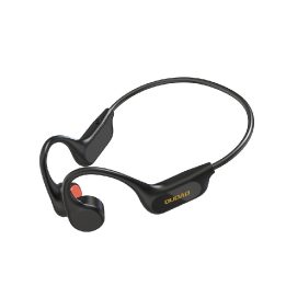 Kaulų laidumo ausinės su lankeliu Bluetooth 5.2 juodos
