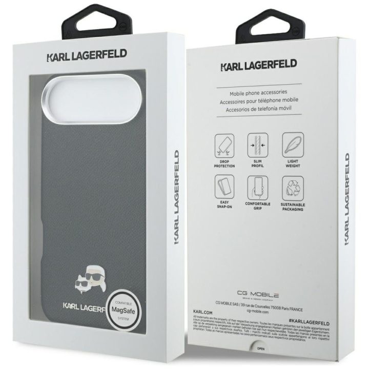 Dėklas telefonui iPhone Air su MagSafe juodas Karl Lagerfeld