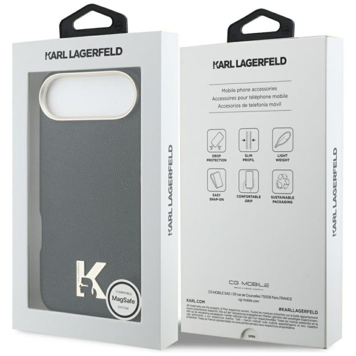 Dėklas telefonui iPhone Air su MagSafe juodas Karl Lagerfeld