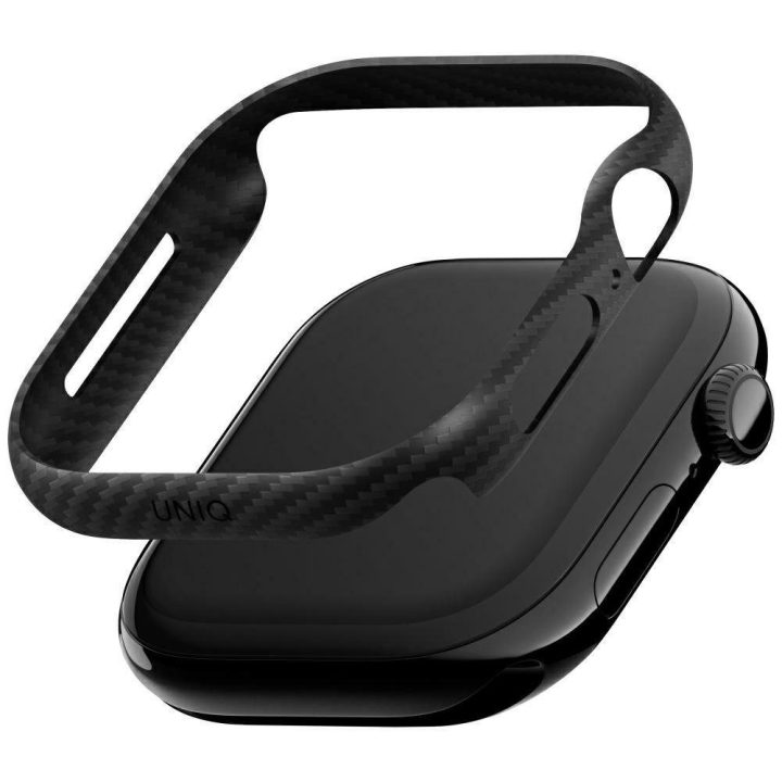 Dėklas laikrodžiui Apple Watch 46 mm juodas Uniq