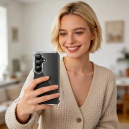 Dėklas telefonui Samsung Galaxy S26 permatomas