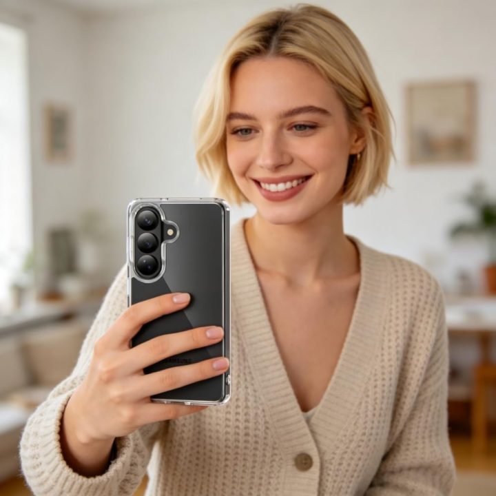 Dėklas telefonui Samsung Galaxy S26 permatomas