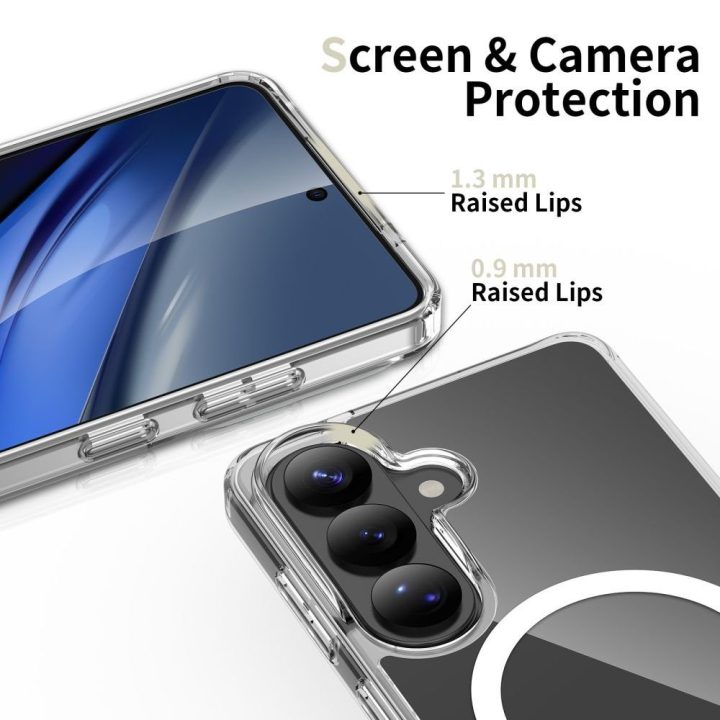 Dėklas telefonui Samsung Galaxy S26+ su MagSafe funkcija skaidrus