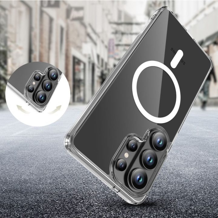 Dėklas telefonui Samsung Galaxy S26 Ultra su MagSafe permatomas