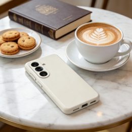 Dėklas telefonui Samsung Galaxy S26 su MagSafe smėlio spalvos