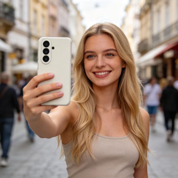 Dėklas telefonui Samsung Galaxy S26 su MagSafe smėlio spalvos