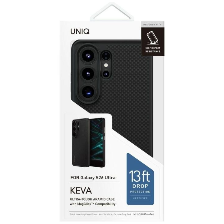 Dėklas telefonui Samsung Galaxy S26 Ultra su Magclick įkrovimu juodas