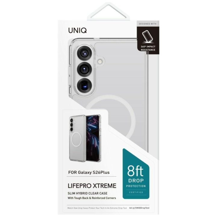 Dėklas telefonui Samsung Galaxy S26+ su Magclick įkrovimu skaidrus Uniq
