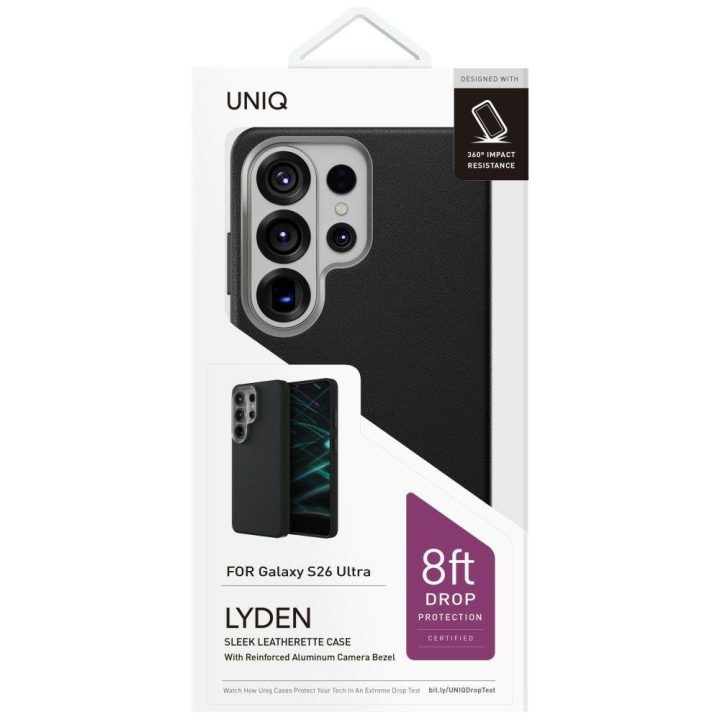 Dėklas telefonui Samsung Galaxy S26 Ultra su MagClick įkrovimu juodas Uniq