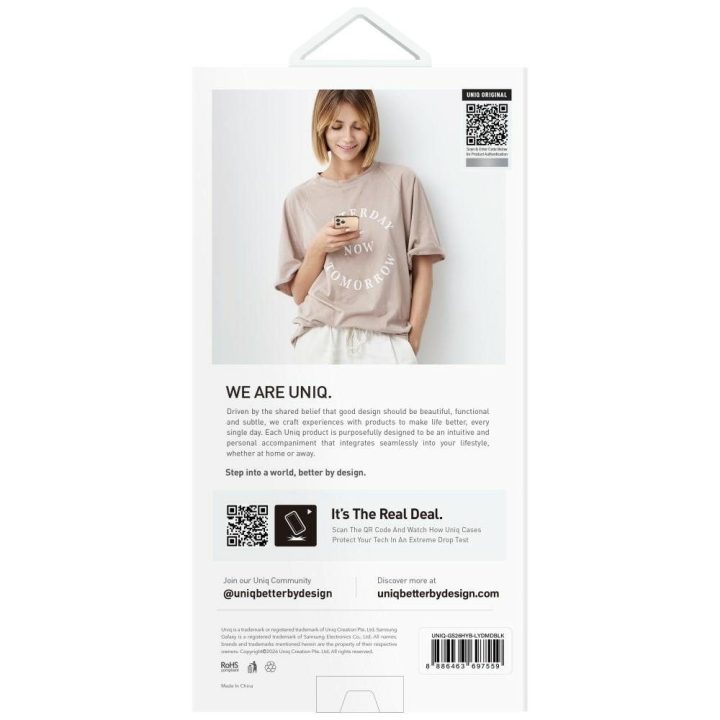 Dėklas telefonui Samsung Galaxy S26 Ultra su MagClick įkrovimu juodas Uniq