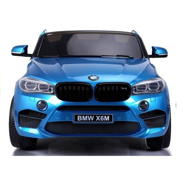 Elektrinis vaikiškas automobilis BMW X6M mėlynos spalvos