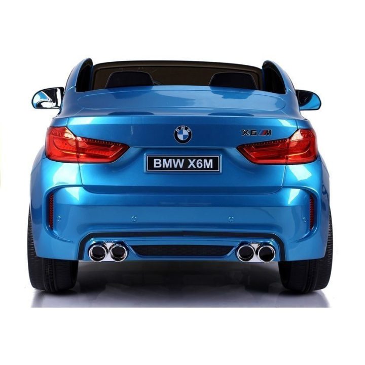 Elektrinis vaikiškas automobilis BMW X6M mėlynos spalvos