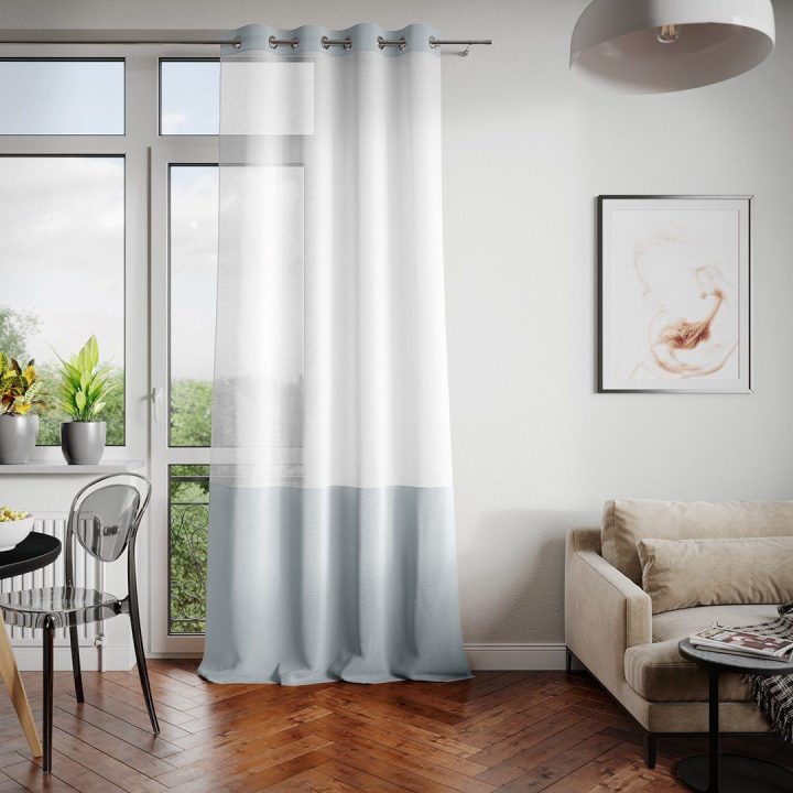 Užuolaidos su žiedais sidabrinės Amelia Home